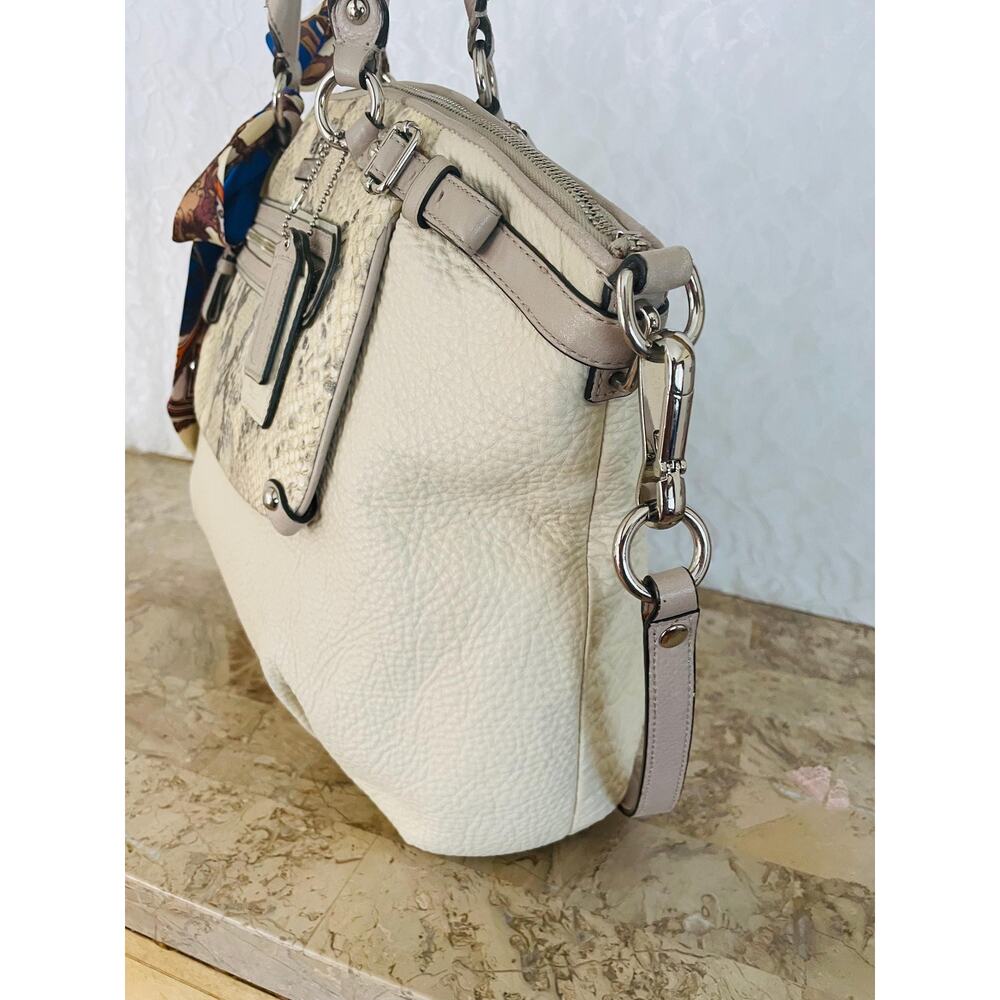 Coach Madison Embossed Python Leather Lindsey Sho… - image 4